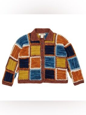 MISHA and PUFF LADDER SQUARE KIDS CARDIGAN